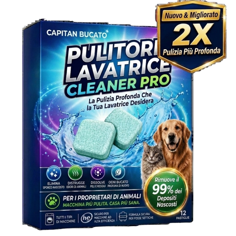 Pastiglie Lavatrice Allunga Vita CapitanBucato™